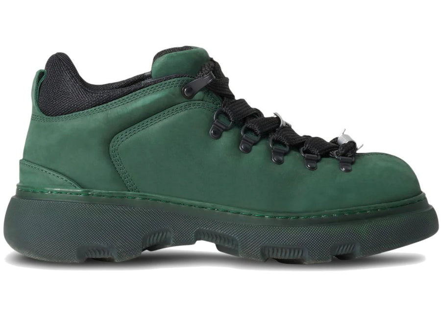Bottes Burberry Trek en nubuck vert