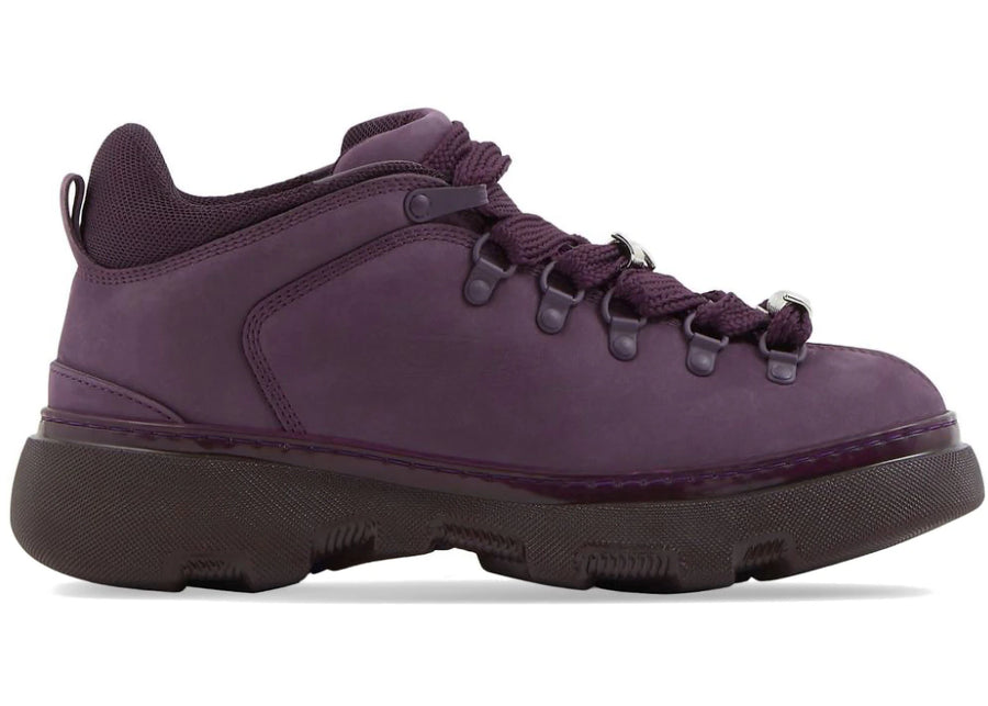 Bottes Burberry Trek en nubuck violet