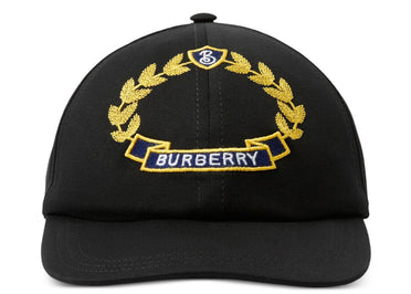 Casquette de baseball Burberry à écusson feuille de chêne noire