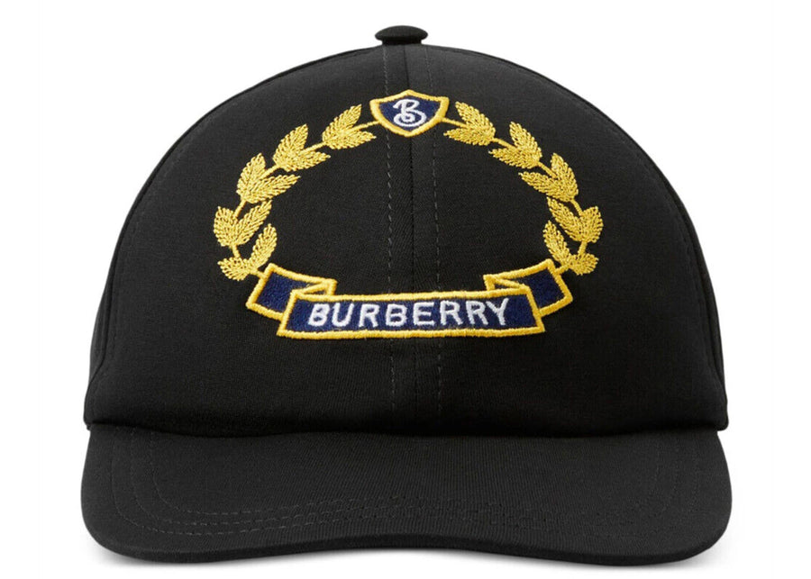 Casquette de baseball Burberry à écusson feuille de chêne noire