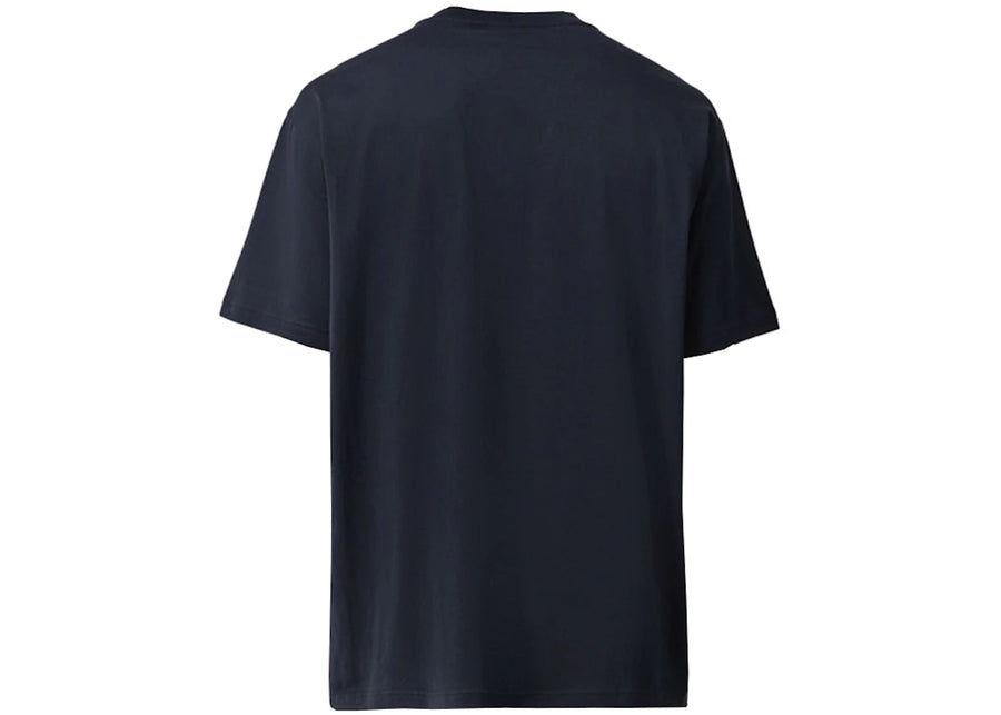 Burberry Oak Leaf Crest Cotton Oversized T-Shirt Dark Charcoal Blue