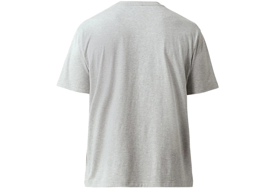 Burberry Oak Leaf Crest Cotton Oversized T-Shirt Pale Grey Melange