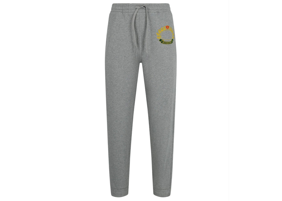 Pantalon de jogging Burberry à motif feuille de chêne gris