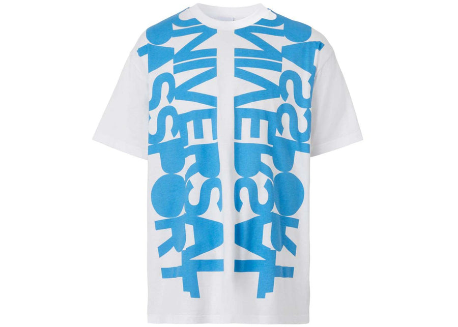 T-shirt Burberry Ordell Universal Passport blanc/bleu