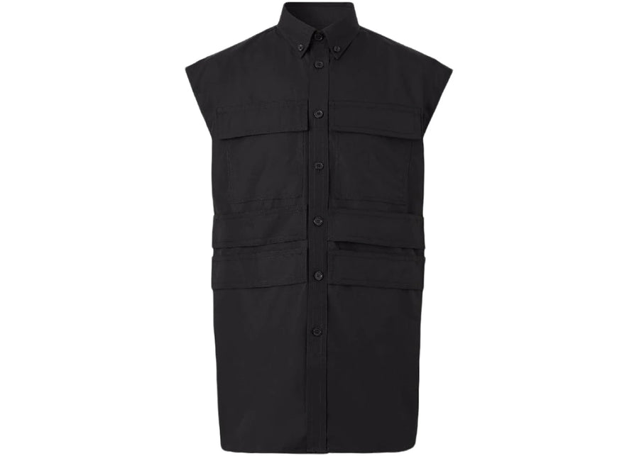 Chemise sans manches Burberry à empiècements noirs