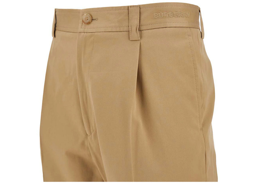 Pantalon Burberry Pemberton coupe slim beige