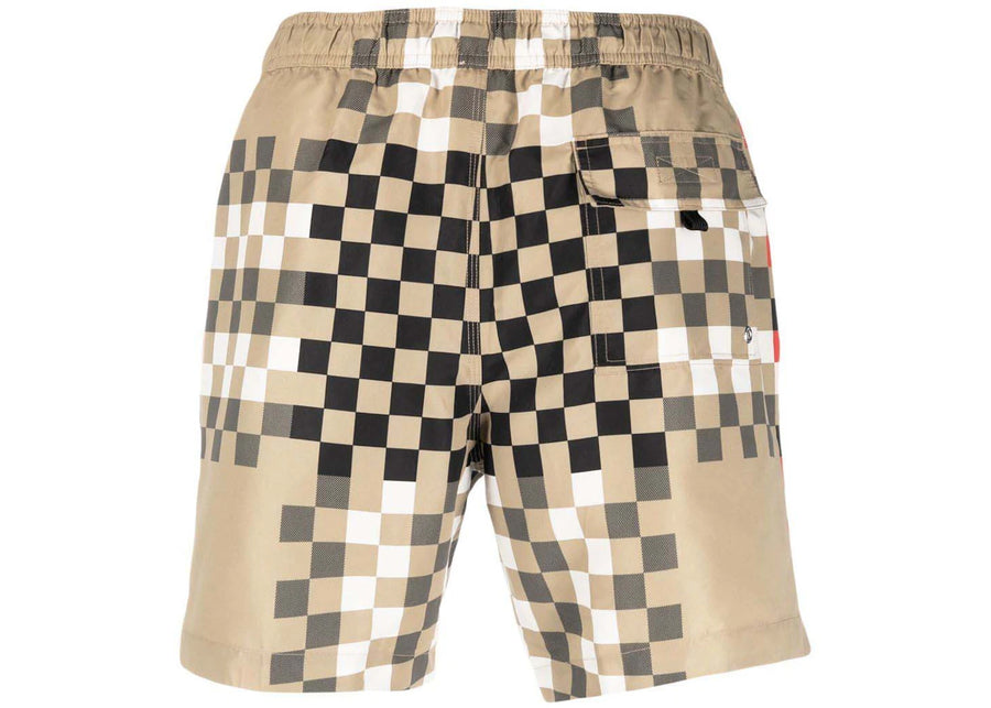 Short de bain à cordon de serrage imprimé Burberry à carreaux