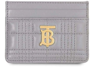 Porte-cartes matelassé Lola gris Burberry