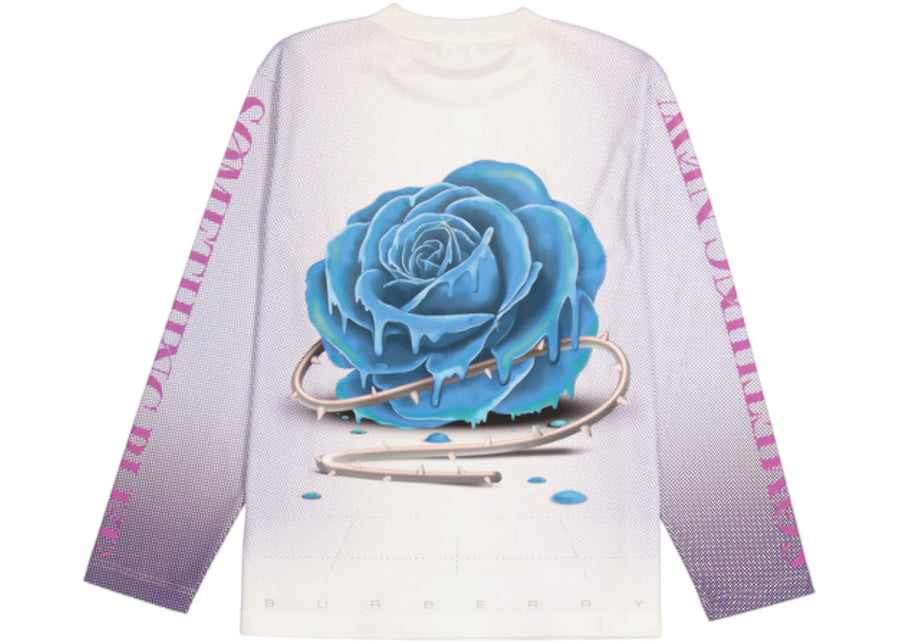 T-shirt à manches longues Burberry à imprimé rose violet