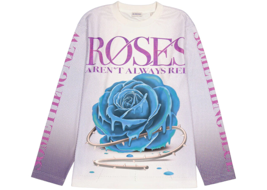 T-shirt à manches longues Burberry à imprimé rose violet