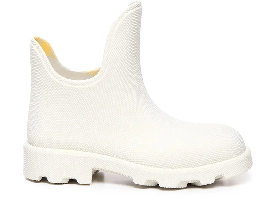 Burberry Round Toe Slip-On Boot White (Women's)