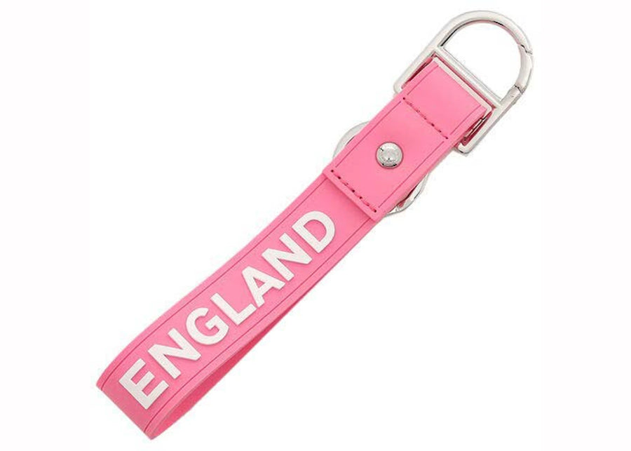 Porte-clés Burberry en caoutchouc rose
