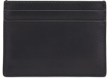 Burberry Logo Print Leather Card Case 4 Slot Black