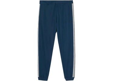 Pantalon de survêtement Burberry à rayures latérales bleu/blanc