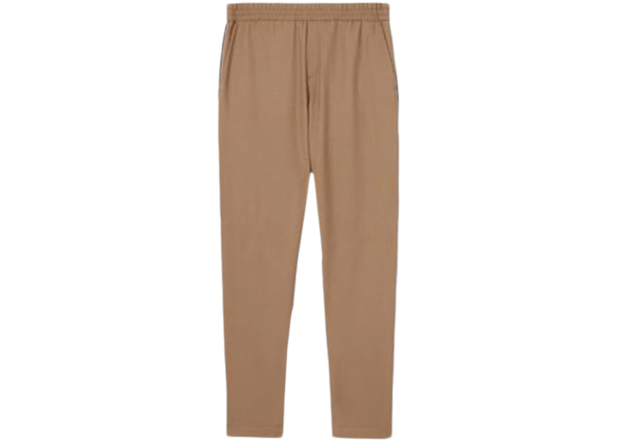 Pantalon de survêtement Burberry à bandes latérales marron/bleu