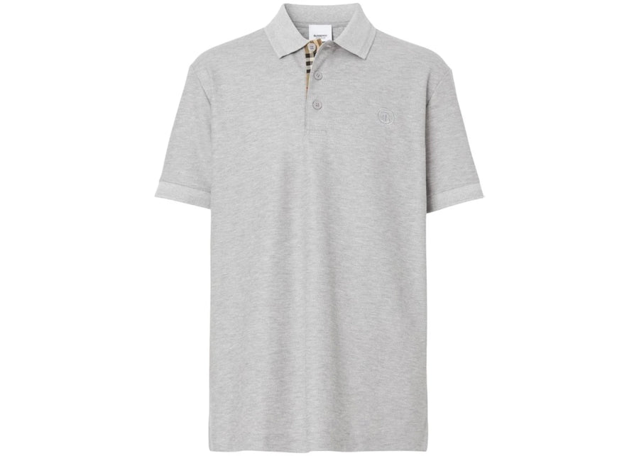 Burberry Signature TB Monogram Patch Polo Grey