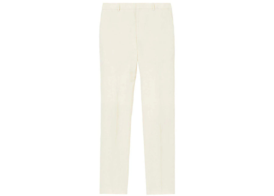 Burberry Slim-Cut Tailored Trousers White