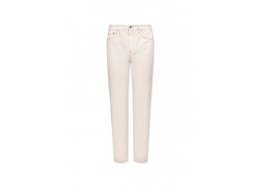 Jean Burberry Slim en coton stretch crème
