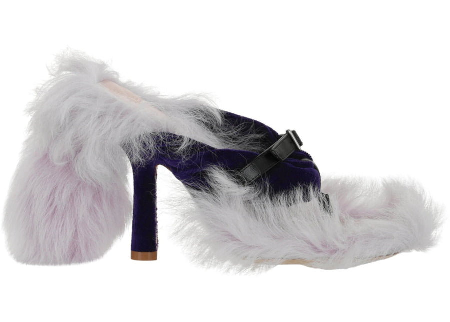 Sandales à talon Burberry Step Post noires et roses (Femme)