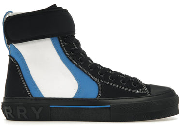 Baskets montantes Burberry Sub à lacets Noir Bleu Blanc