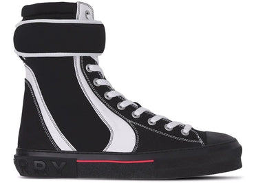 Baskets montantes Burberry Sub noires à lacets