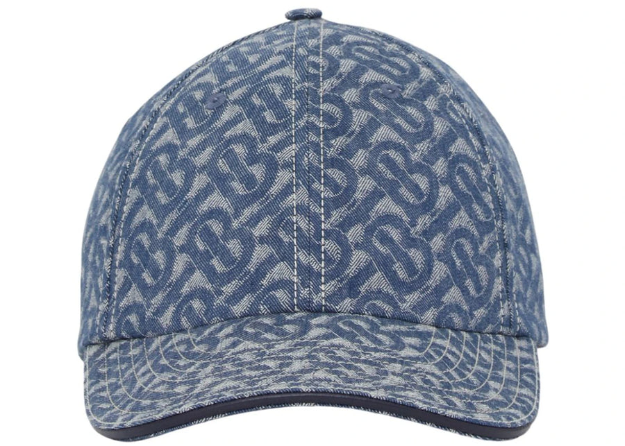 Casquette de baseball Burberry TB Monogram bleue