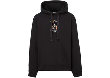 Sweat à capuche Burberry TB Monogram noir