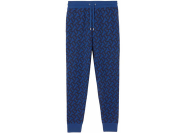 Pantalon de survêtement Burberry TB à motif monogramme bleu royal