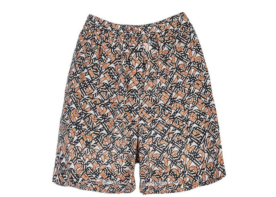 Short Burberry TB Monogram Blanc/Beige