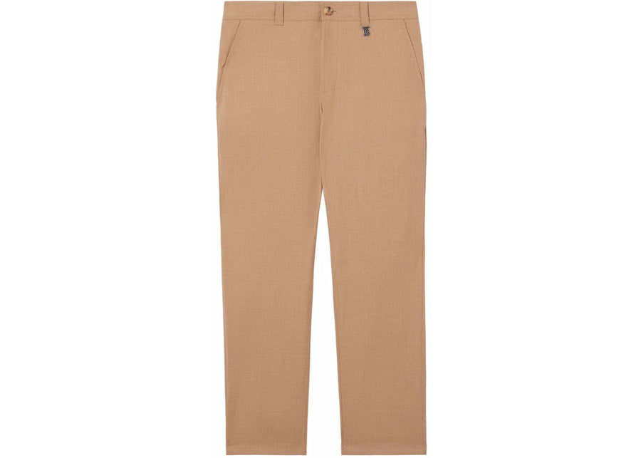 Pantalon droit Burberry TB couleur sable poussiéreux