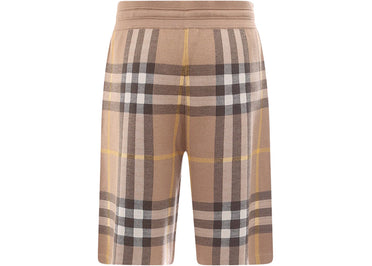 Bermuda beige à motif tartan Burberry