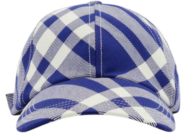 Burberry Tartan Pattern Baseball Cap Blue White
