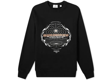 Sweat-shirt Burberry Taviton Globe Logo Noir