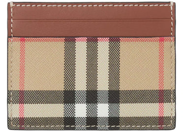 Étui à cartes Burberry Vintage Check (4 emplacements) beige