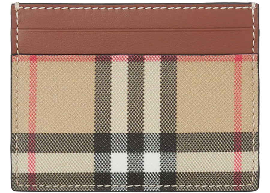 Étui à cartes Burberry Vintage Check (4 emplacements) beige
