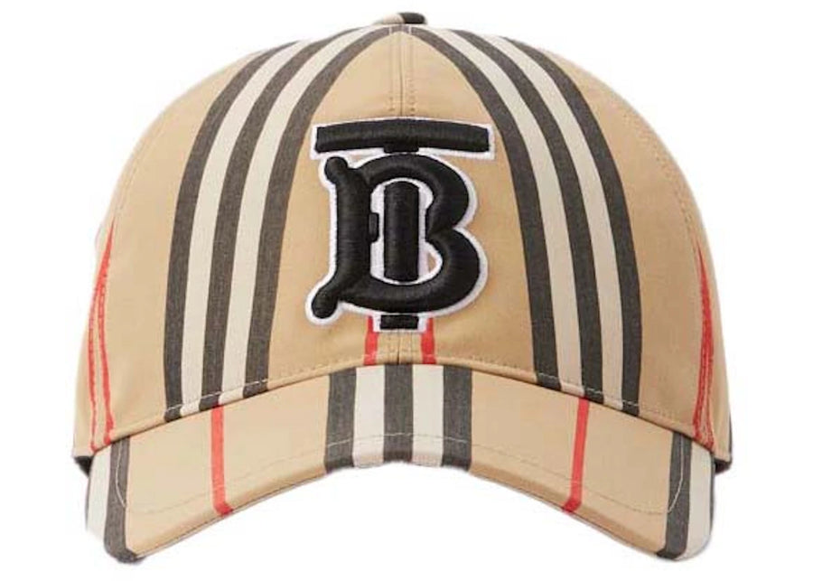 Casquette de baseball Burberry Vintage Check en coton à motif monogramme beige