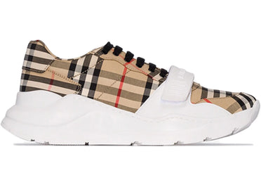 Chemise en coton beige à carreaux vintage Burberry (Femme)