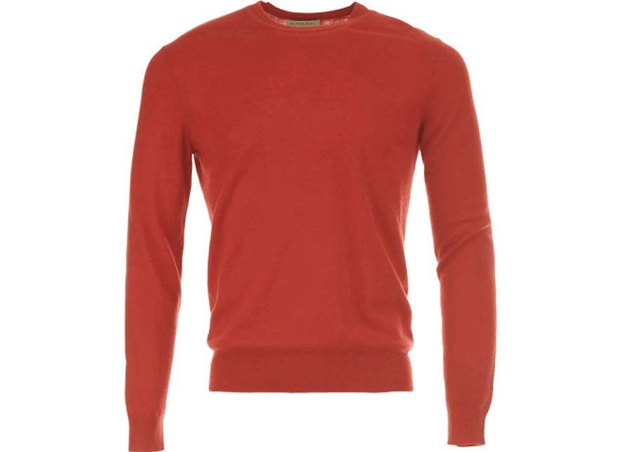 Sweat-shirt Burberry Vintage Check à coudières rouges
