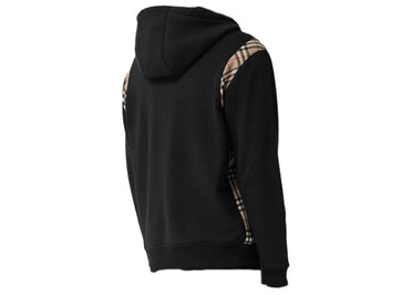 Sweat à capuche Burberry Vintage Check Panel Noir/Beige