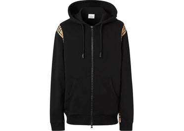 Sweat à capuche Burberry Vintage Check Panel Noir/Beige