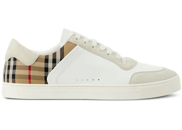 Burberry Vintage Check Paneled White Archvie Beige