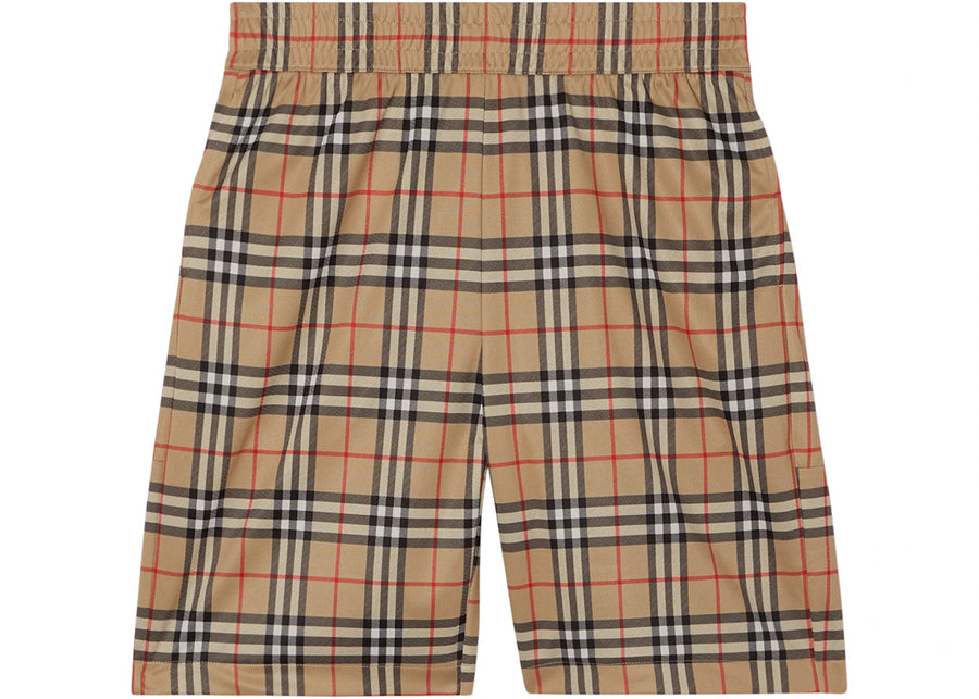 Short à carreaux vintage Burberry, beige (archive)