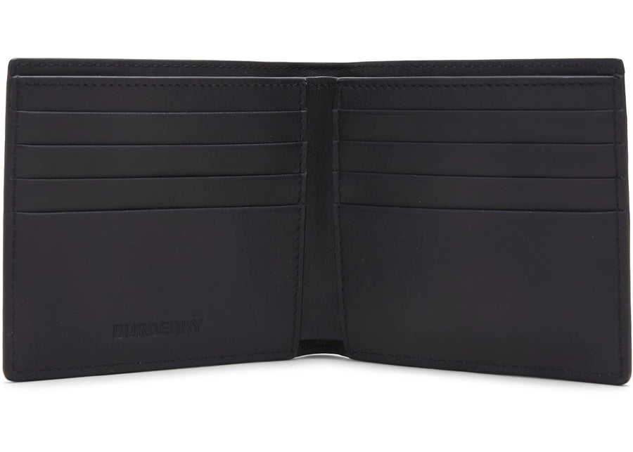 Portefeuille Burberry Vintage Check International à 8 compartiments, noir