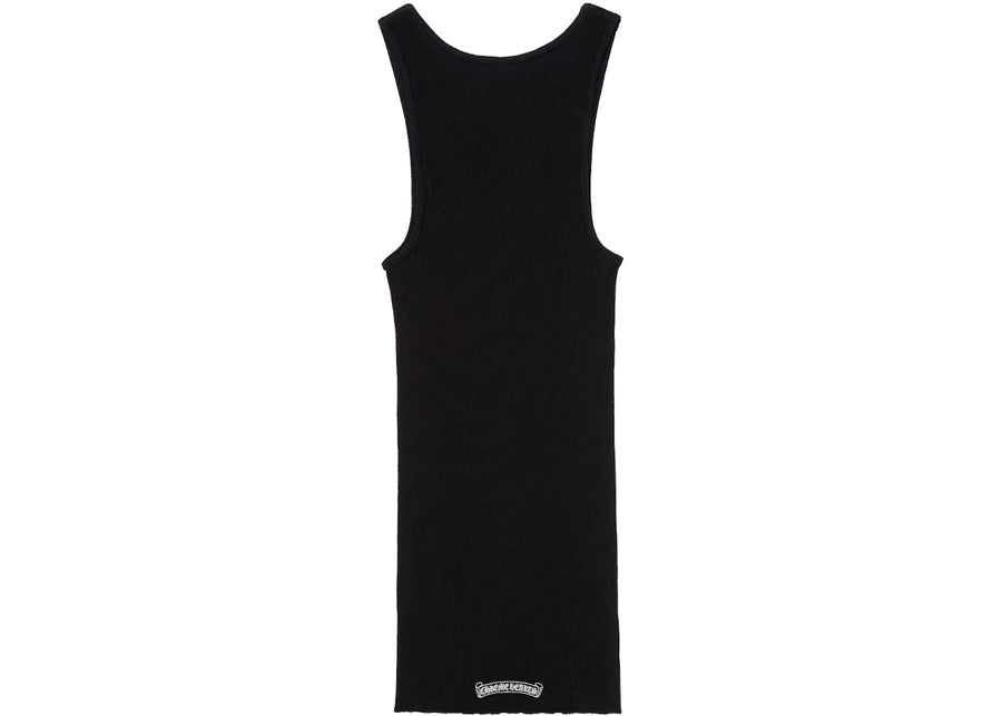 Débardeur côtelé Chrome Hearts Hairy Cross noir