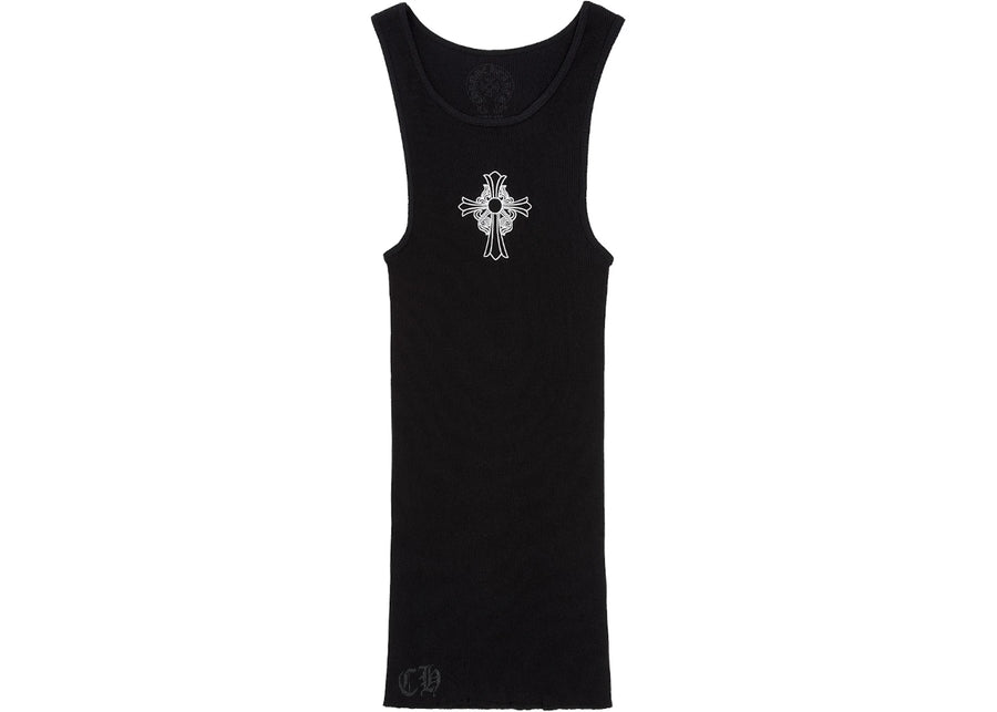 Débardeur côtelé Chrome Hearts Hairy Cross noir
