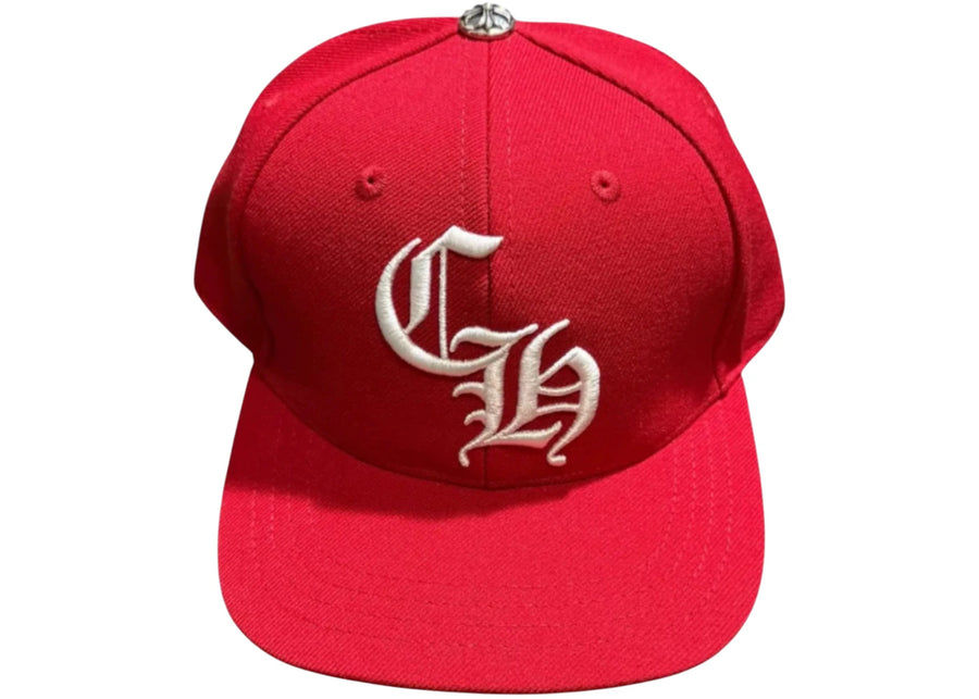 Casquette de baseball en laine rouge Chrome Hearts Essentials LA Exclusive