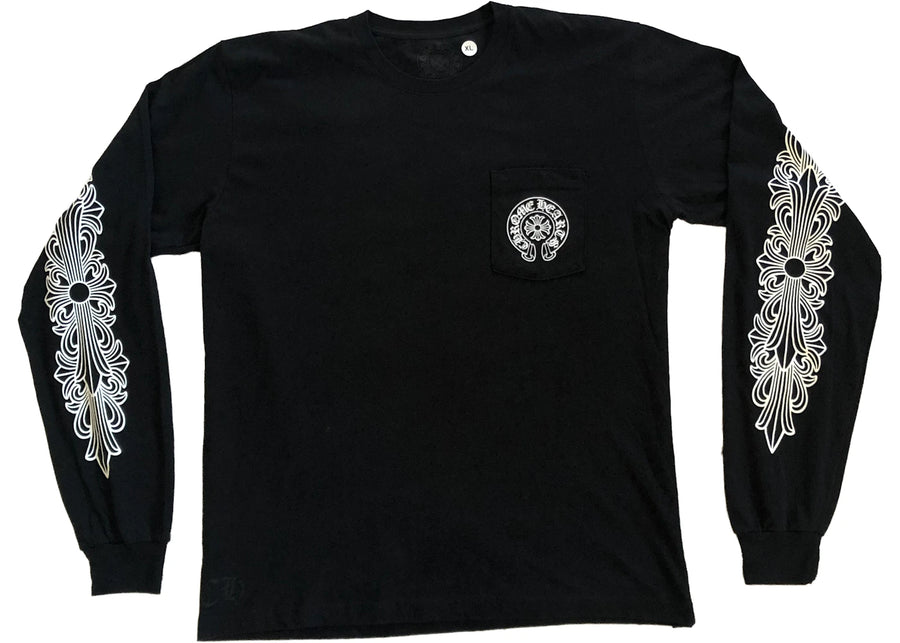 T-shirt manches longues noir exclusif Chrome Hearts Las Vegas
