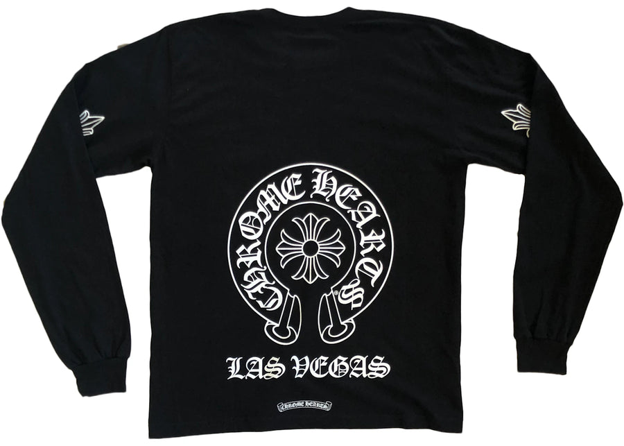 T-shirt manches longues noir exclusif Chrome Hearts Las Vegas