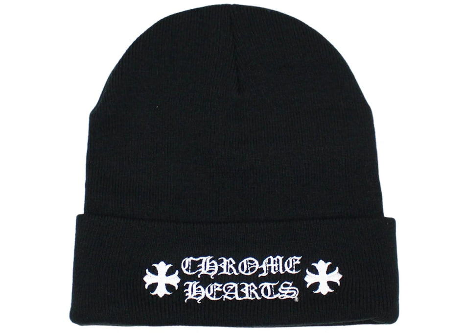 Chrome Hearts Logo Beanie Black