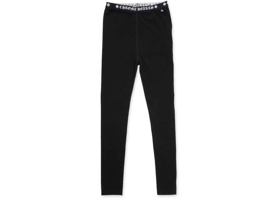 Leggings noirs à logo Chrome Hearts